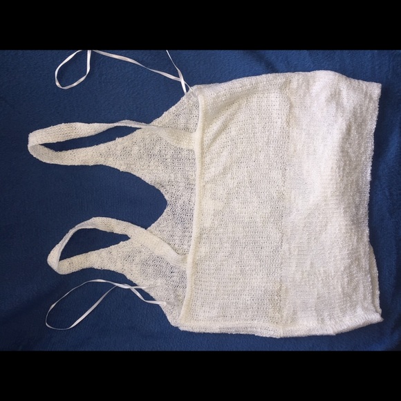 White Sweater crop tank - Picture 3 of 5